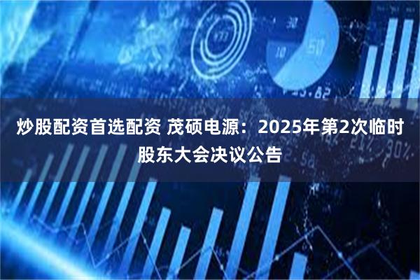 炒股配资首选配资 茂硕电源：2025年第2次临时股东大会决议公告