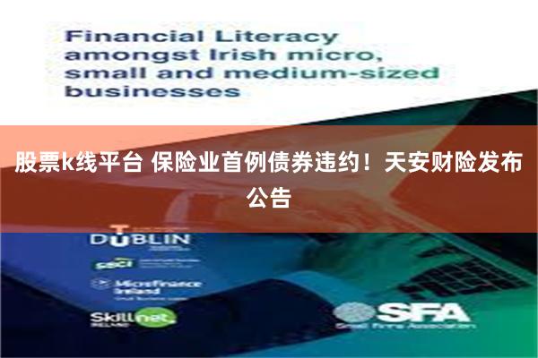 股票k线平台 保险业首例债券违约!天安财险发布公告
