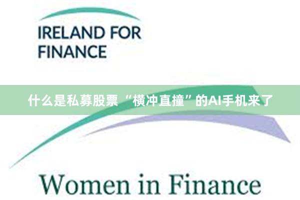 什么是私募股票 “横冲直撞”的AI手机来了